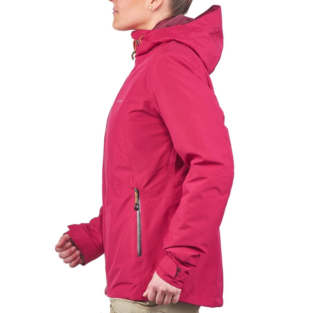 Forclaz Women's Travel 3-in-1 RainWarm 500 Jacket - Lightweight Waterproof & Insulated Backpacking Jacket 10 Forclaz Women's Travel Backpacking 3-in-1 Jacket RainWarm 500 Jackets