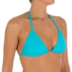Olaian Women's Basic Sliding Triangle Bikini Top Mae