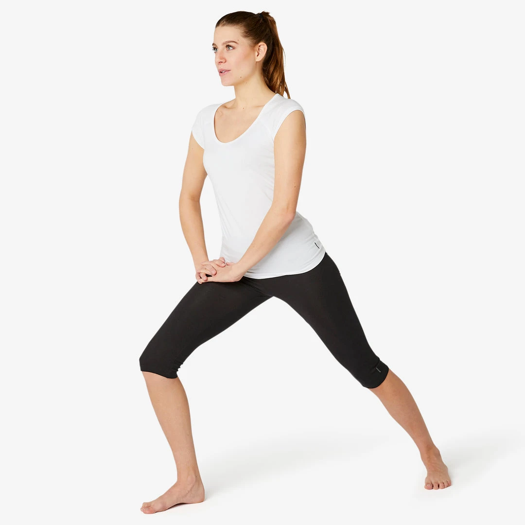 Flash Sale 👍 Domyos Nyamba Fit+ 500 Slim Cropped Leggings for Women | High-Waisted, Comfortable & Stylish 6 Domyos Nyamba Fit+ 500, Slim Cropped Leggings, Women's