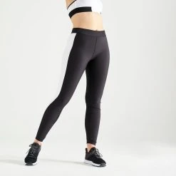 Domyos 120, Fitness Cardio Training Leggings, Women's Bottoms
