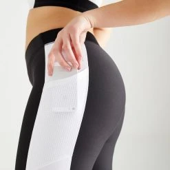 Domyos 120, Fitness Cardio Training Leggings, Women's Bottoms