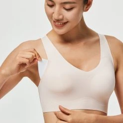 Underwear Domyos 160, 2nd Skin Light Support Fitness Sports Bra, Women's