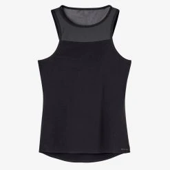 Domyos Tanks 900, Stretchy Cotton Fitness Tank Top With Built-in Bra