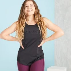 Deals ⭐ Domyos 120 Long Plus Size Fitness Tank Top for Women - Comfortable & Stylish 10 Tanks Domyos 120, Long Plus Size Fitness Tank Top, Women's