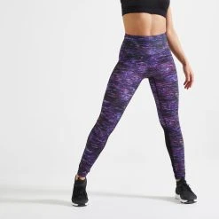 Domyos FTI500A, High-Waisted Shaping Fitness Leggings, Women's