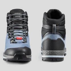 Forclaz Trek 100, Wide Leather Backpacking Boots, Women's Footwear