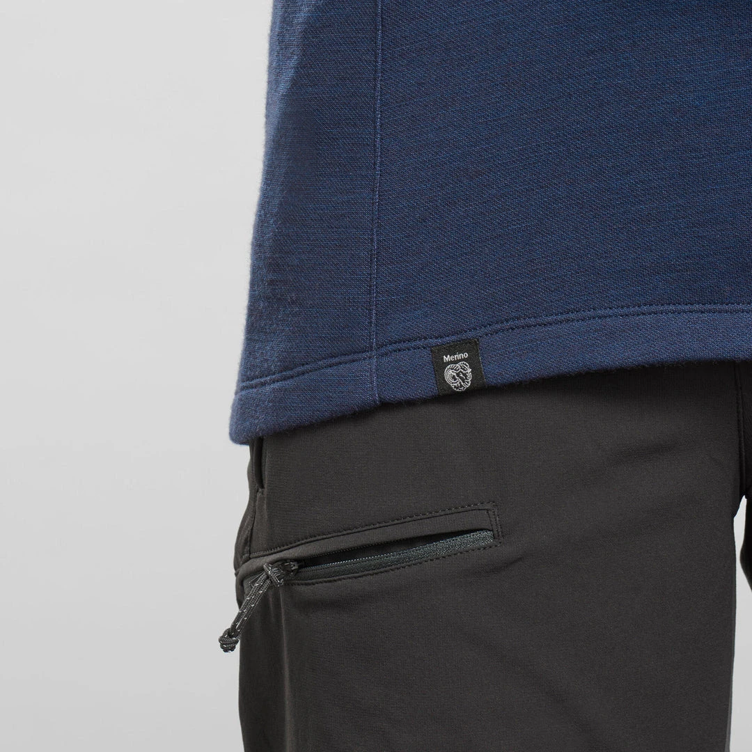 Forclaz Trek 900, Merino Wool Zip Collar Backpacking T-Shirt, Women's Shirts