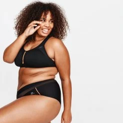 Kalenji Underwear Running High Impact Sports Bra With Zipper, Women's