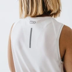 Kalenji Tanks Dry, Breathable Short Sleeve Running Tank Top, Women's