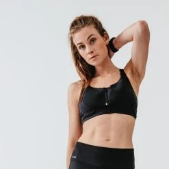 Kalenji Kokoon Adjustable Front Zip Sports Running Bra - Top 10 Comfort & Support 10 Kalenji Kokoon Adjustable Front Zip Sports Running Bra