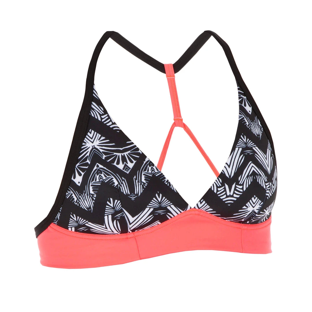 Olaian Crop Top Swimsuit with Adjustable Back - Stylish & Comfortable Bikini Top 1 Olaian Crop Top Swimsuit Top With Double Adjustable Back Bea Mawa Bikinis, Boardshorts