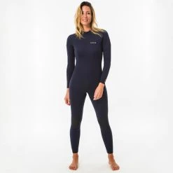 Olaian Women's 2mm Neoprene Full Wetsuit for Surfing - Back Zip Design 16 Olaian Wetsuits 100 Neoprene Surfing Full Wetsuit Back Zip 2mm Women