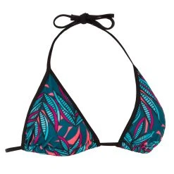 Olaian Mae, Sliding Triangle Swimsuit Top With Removable Padded Cups, Women's Bikinis, Boardshorts