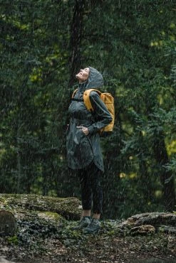 Quechua Waterproof Longline Raincoat, Women's Jackets