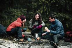 Forclaz Trek 100, 23°F Synthetic Padded Puffer Hooded Backpacking Jacket, Women's