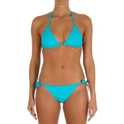 Olaian Women's Basic Sliding Triangle Bikini Top Mae