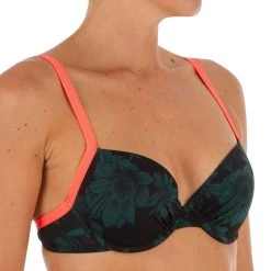 Olaian Women's Swimsuit Balconet Top With U Or X Back Elo Terra