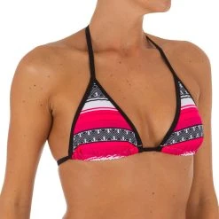 Olaian Women's Basic Sliding Triangle Bikini Top Mae