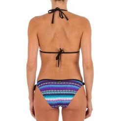 Olaian Bikinis, Boardshorts Women's Sliding Triangle Swimsuit Top With Padded Cups Mae Jazz