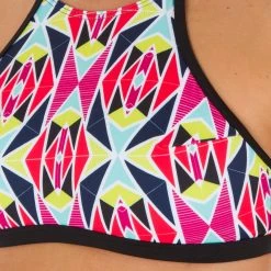 Olaian Andrea Women's Surfing Crop Top Swimsuit Top With Padded Cups - Nila Merengue Bikinis, Boardshorts
