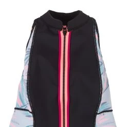 Tribord Bikinis, Boardshorts Women's Surfing Exposed Upper Back Windbreaking Zippered Vest Zoe Palmy