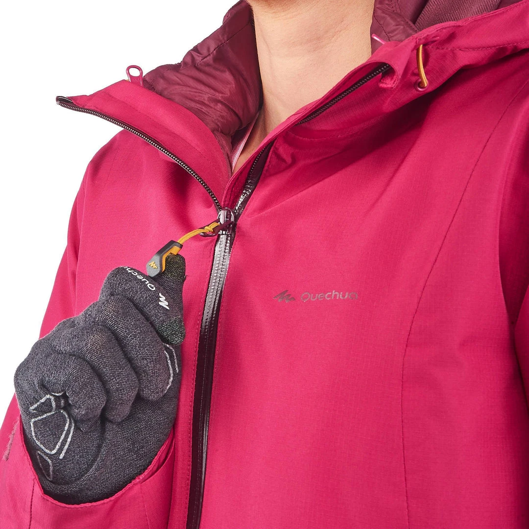 Forclaz Women's Travel 3-in-1 RainWarm 500 Jacket - Lightweight Waterproof & Insulated Backpacking Jacket 12 Forclaz Women's Travel Backpacking 3-in-1 Jacket RainWarm 500 Jackets