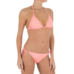 Olaian Women's Basic Sliding Triangle Bikini Top Mae