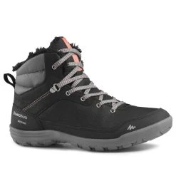 Quechua SH100 Warm, Waterproof Mid Hiking Boots, Women's Footwear