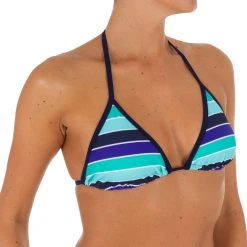 Olaian Women's Basic Sliding Triangle Bikini Top Mae