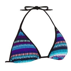 Olaian Bikinis, Boardshorts Women's Sliding Triangle Swimsuit Top With Padded Cups Mae Jazz