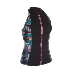 Tribord Bikinis, Boardshorts Women's Surfing Exposed Upper Back Windbreaking Zippered Vest Zoe Palmy