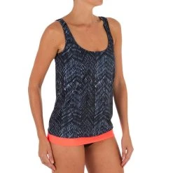 Olaian Women's Tankini Tank Top Swimsuit Top Iona