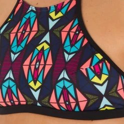 Tribord Olaian Andrea, Surfing Crop Top Swimsuit Top With Padded Cups, Women's