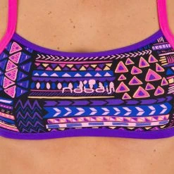 Nabaiji Women's Swimming Ultra Chlorine-Resistant Crop Top Jade Bikinis, Boardshorts