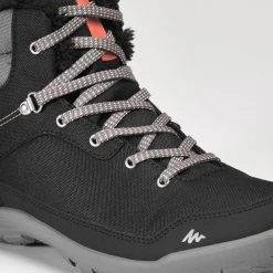 Quechua SH100 Warm, Waterproof Mid Hiking Boots, Women's Footwear