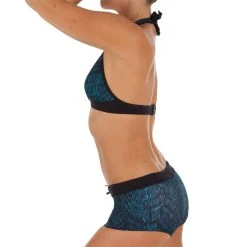 Olaian Women's Swimsuit Top Halterneck Bikini With Back Clasp Bahia Purple