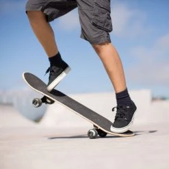 Oxelo Adult Skateboard Longboard Canvas L Low-Rise Shoes Vulca Footwear