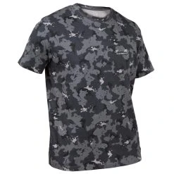 Solognac Short-Sleeved Cotton Camouflage Hunting T-Shirt Shirts