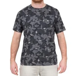 Solognac Short-Sleeved Cotton Camouflage Hunting T-Shirt Shirts