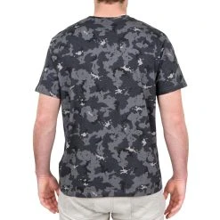 Solognac Short-Sleeved Cotton Camouflage Hunting T-Shirt Shirts