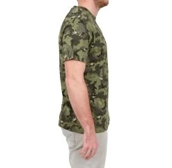 Solognac Short-Sleeved Cotton Camouflage Hunting T-Shirt Shirts