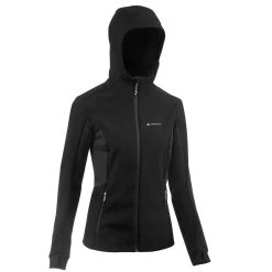 Forclaz Trek 500 WindWarm, Warm Softshell Windproof Hiking Jacket, Women's